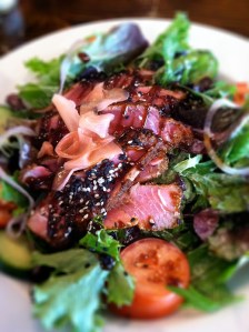 Seared tuna salad at Chan's