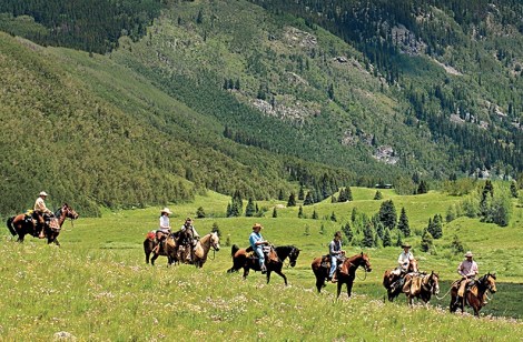 On horseback from Vail to Aspen. Steve Sunday Photography