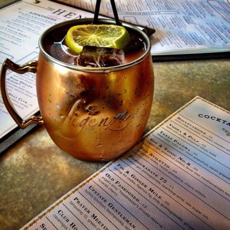 Delicious Fig and Ginger Mule at The Henry in Phoenix.